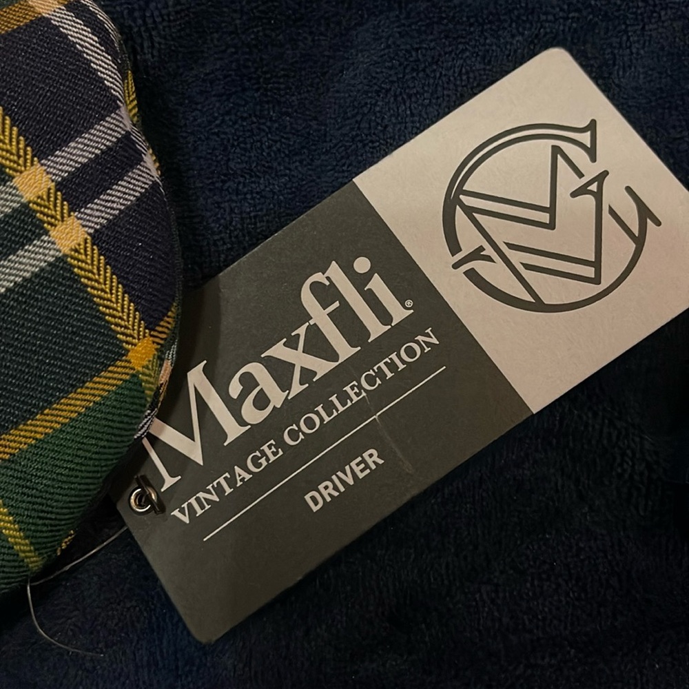 Maxfli plaid golf driver cover - Picture 2 of 6